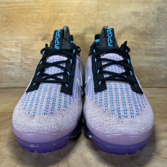 Nike Air VaporMax 2021 Flyknit Womens Sz 6.5 Running Shoes Sneakers Lilac/Black - Picture 2 of 8